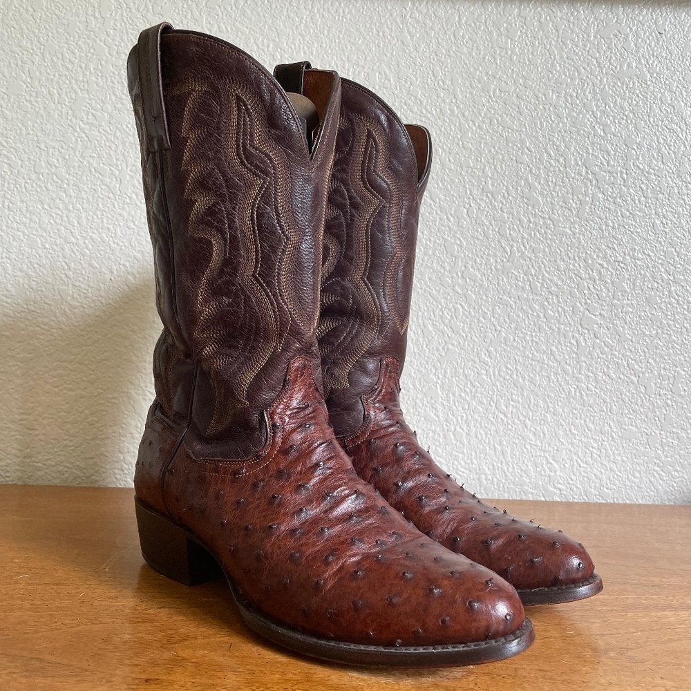Dan Post Full Quill Ostrich Boots